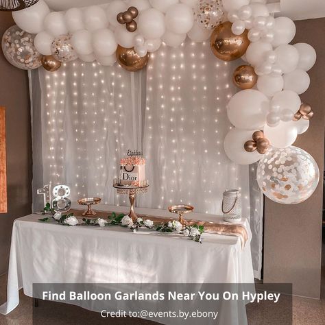 Curtain Lights Backdrop Balloons, Ballon Arch With Fairy Lights, Balloon Arch With Curtain Backdrop, Fairy Light Curtain, Fairy Lights Decor, Foil Curtain, Curtain Backdrops, Light Backdrop, Winter Onederland