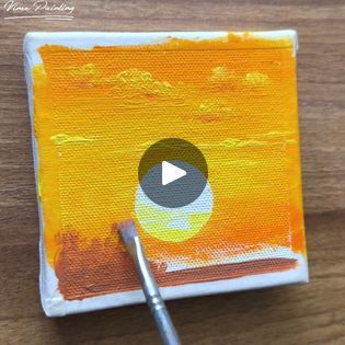 25K views · 424 reactions | Sunset cloud acrylic painting 🌄⛅️ | Sunset cloud acrylic painting on tiny canvas🌄⛅️. Thankyou 🤩🤩 | By Vinee PaintingFacebook Sunset Cloud Painting, How To Paint Sunset, Acrylic Painting Sunset, Paint Sunset, Paint Landscape, Tiny Canvas, Painting Sunset, Sunset Clouds, Cloud Painting