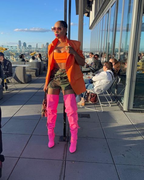 ZaMarLewis on Instagram: “|having my way, the end|” Pink Thigh High Boots Outfit, Pink Thigh High Boots, Having My Way, Girly Aesthetics, Thigh High Boots Outfit, Over The Knee Boot Outfit, Boot Outfits, High Boots Outfit, Thigh High Boots