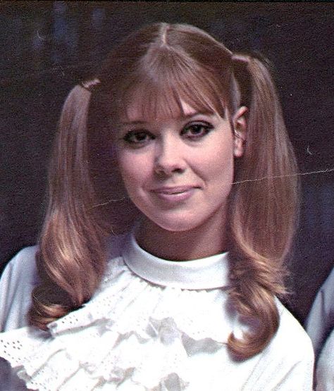 1960s Ponytail Hairstyles, 1960s Pigtails, 1960s Long Hair, 60s Pigtails, 1960s Ponytail, 1960s Hairstyles, 1960 Hairstyles, 70’s Hair, 1970s Hairstyles