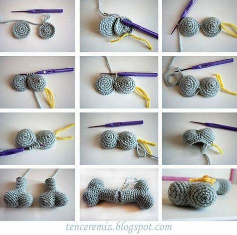 Crochet For Pets, Dog Crafts, Crochet Dog, Crochet Motifs, Dog Bone, Diy Stuffed Animals, Learn To Crochet, Crochet Gifts, Crochet Crafts