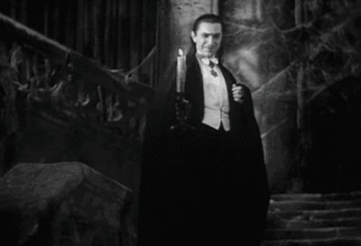 BELA LUGOSI~~AS COUNT DRACULA Dracula Gif, Horror Movie Scenes, Vampire Movies, Bela Lugosi, Count Dracula, Famous Monsters, Retro Horror, Bram Stoker, Classic Horror Movies