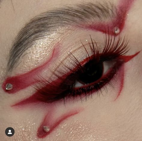 Alternative Eye Makeup, Artsy Makeup, Makeup Humor, Rave Makeup, Swag Makeup, Queen Makeup, Ethereal Makeup, Red Makeup, Eye Makeup Designs