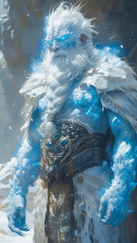 Cloud Giant, Frost Giants, Frost Giant, Ice Giant, Fantasy Demon, Elves Fantasy, Devian Art, Beast Creature, Dungeons And Dragons Classes