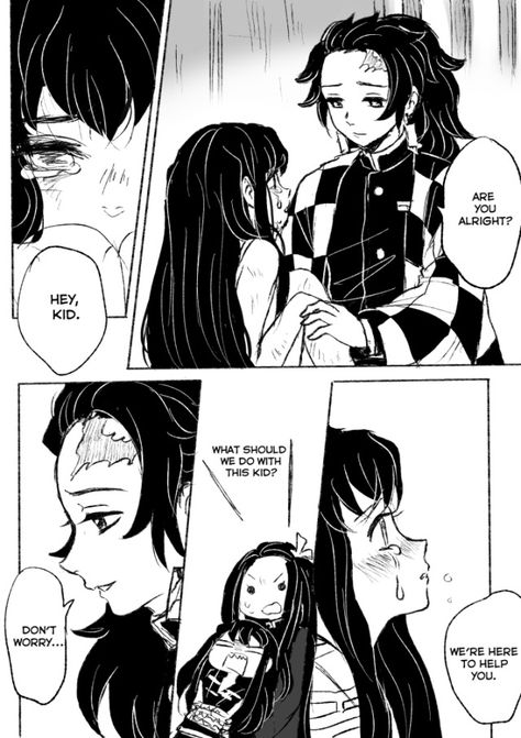 AU where Tanjiro and Nezuko are pillars, Yuichiro is turned into demon…(sprinkle in some TokiTan/時炭, which is the main point 😂😂) Muichiro X Nezuko Comic, Tanjiro And Nezuko, Main Point, Anime Child, Naruto Funny, Cutest Thing Ever, Noragami, Kimetsu No Yaiba, Drawing Base