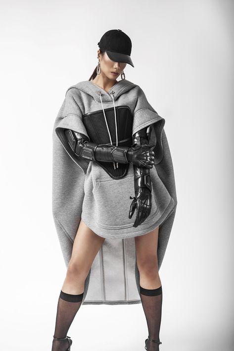 Futurism Fashion, Canadian Fashion, Armor Clothing, Tech Wear, Fashion Design Collection, Cyberpunk Fashion, Elegant Hats, Futuristic Fashion, Fashion Inspiration Design