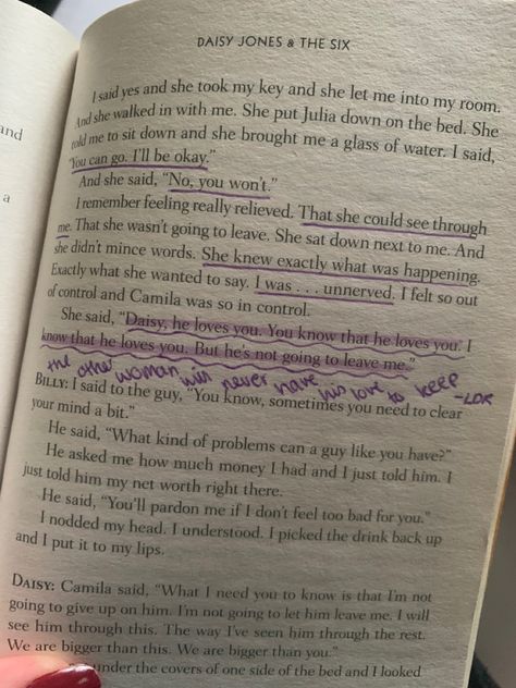 Daisy Jones Annotations, Daisy Jones And The Six Book Annotations, Daisy Jones And The Six Tattoo Ideas, Daisy Jones And The Six Annotations, Daisy Jones Quotes, Daisy Jones And The Six Book, Daisy Jones And The Six Quotes, Ill Be Okay, Book Notes