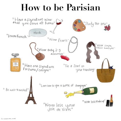 How to be Parisian-be funny yo spoof how to be from Atlanta. And a short about it How To Be Parisian, Parisienne Style, French Lifestyle, Parisienne Chic, Parisian Chic Style, Parisian Lifestyle, Parisian Vibes, French Phrases, Parisian Life