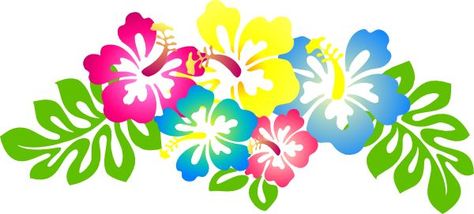 Hibiscus Flower Clip Art | Hibiscus4 clip art - vector clip art online, royalty free Palm Art, Hawaiian Luau Party, Moana Birthday Party, Fiesta Tropical, Plant Vector, Tiki Party, Hawaiian Party, Transparent Image, Tropical Party