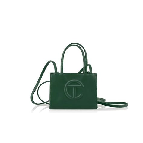 Dark olive small Telfar bag Green Telfar, Telfar Bags, Telfar Bag, Ugg Mini, Dark Green Color, Green Tote, Medium Handbags, Metallic Bag, Bag Light