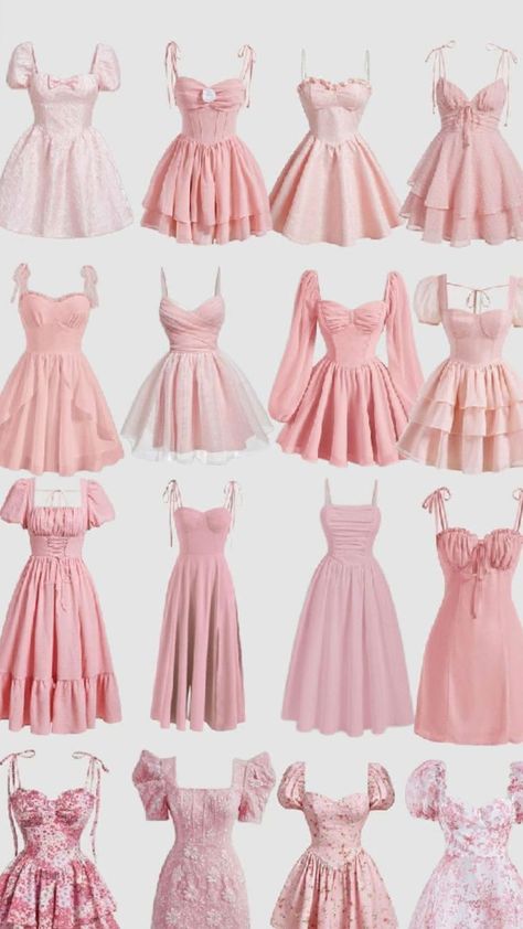 pink autfit an Cotillion Dresses, Chic Dress Classy, Fashion Design Patterns, Cute Dress Outfits, Dress Design Sketches, Quick Outfits, Easy Trendy Outfits, Mein Style, Pink Outfits