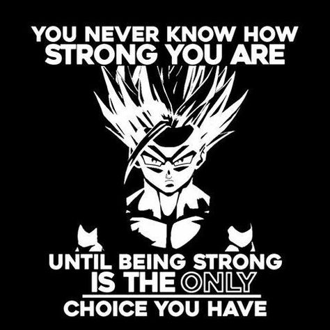 Dbz Quotes, Balls Quote, Dbz Memes, Son Gohan, Dragon Ball Super Wallpapers, Dragon Ball Super Artwork, Anime Quotes Inspirational, Warrior Quotes, Up Quotes