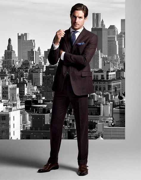 Justice Joslin, Mens Inspiration, Brown Hair Blue Eyes, Male Photography, Custom Suit, Guy Pictures, Tailored Suits, Gentleman Style, Fashion Photoshoot