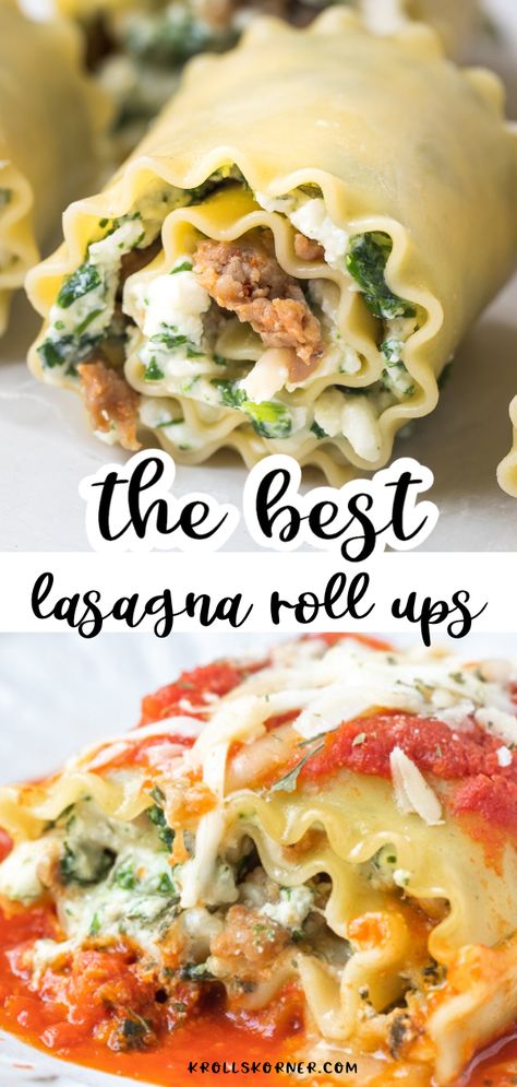 Spinach Lasagna Roll Ups Recipe, Lasagna Recipe Roll Ups, Spinach Lasagna Roll Ups, Lasagna Roll Ups Recipe, Cheesy Lasagna, Lasagna Recipe With Ricotta, Healthy Lasagna, Spinach Lasagna Rolls, Best Lasagna