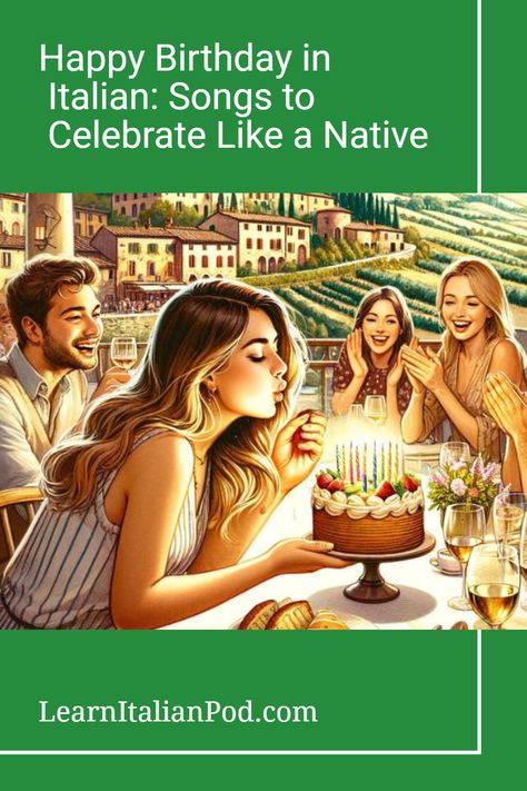 Embark on a whimsical journey through the beautiful melodies of Italian happy birthday songs. Let the language of love serenade the birthday person, making their celebration memorable. Join us in exploring the vibrant world of Italian birthday music and let the festive spirit guide your way. Happy Birthday In Italian, Happy Birthday Italian, Italian Birthday, Italian Songs, Birthday Toast, Italian Themed Parties, Birthday Music, Italian Gifts, Language Of Love