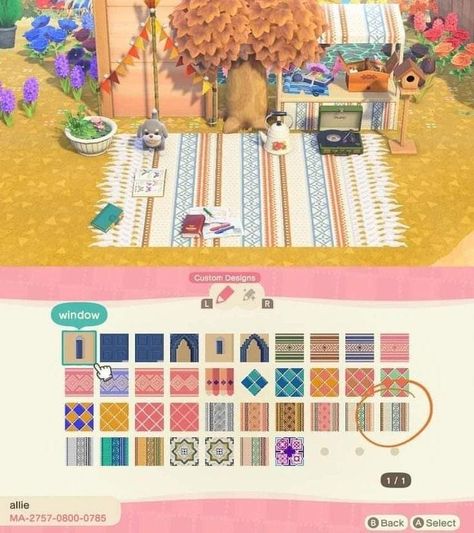 Beach Rug Animal Crossing, Acnh Tropical Blanket Design Code, Acnh Design Codes Blanket, Acnh Boho Design Codes, Acnh Beach Towel Design, Animal Crossing Blanket Pattern, Acnh Fabric Designs, Acnh Fabric Codes, Acnh Rug Design Code