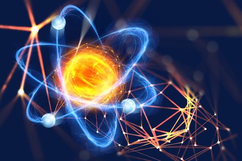 Atomic structure. Futuristic concept on ... What Is Physics, What Is Technology, Atomic Structure, Best Cryptocurrency, Kuantan, Quantum Computer, Carl Sagan, Nanotechnology, Stunning Wallpapers