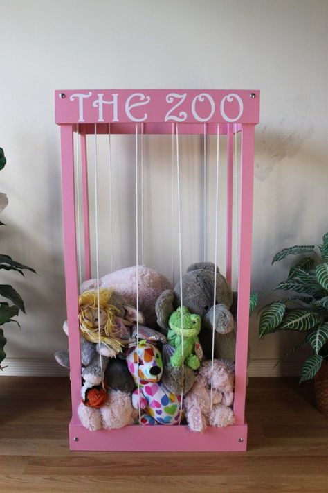 Cute stuffed animal storage ideas & solutions to help keep your kids room clean & organized.  - Organised Pretty Home hanging | canopy | for teens | for girls | for boys | nursery | zoo | bean bag  #stuffedanimalstorage #stuffedanimalzoo #nurseryideas #nursery #toystorage Animal Storage Ideas, Stuffed Animal Storage Ideas, Stuffed Animal Holder, Hanging Canopy, Girls Room Diy, Cleaning Kids Room, Pretty Home, Kids Rooms Diy, Boys Nursery