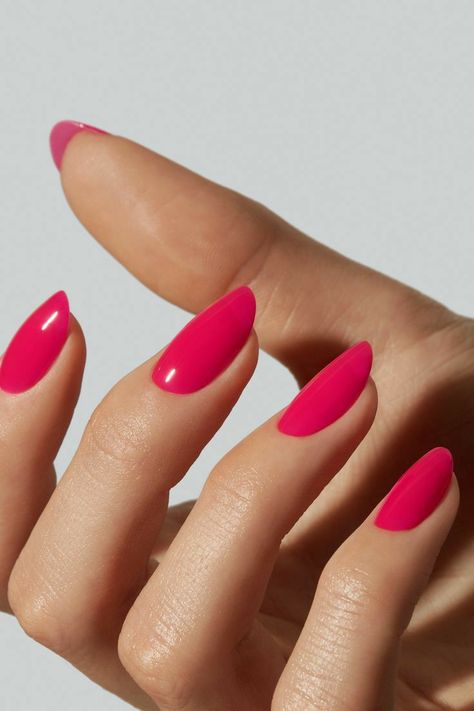 Childhood Candy, Nail Lengths, Her Nails, Fuschia Pink, Nagel Inspo, Pink Nail, Stick On Nails, Classy Nails, Chic Nails