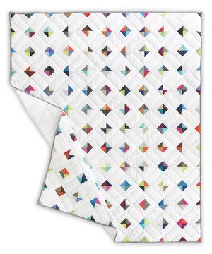 Free Pattern - Purl Soho Tiny Tiles Quilt with Spotted New Colors Tiny Tiles, Creative Quilting, History Of Quilting, Traditional Quilt Patterns, Tiled Quilt, Crumb Quilt, Two Color Quilts, Applique Art, White Quilts