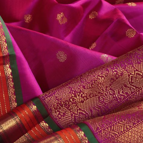 Half Saree Kanchipuram, Kanakavalli Sarees Silk, Kanakavalli Sarees, Kanchivaram Saree, Kanchipattu Sarees, Saree Colours, Cotton Sarees Handloom, Colour Reference, Kanchi Sarees