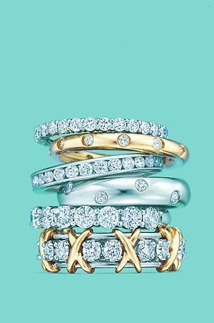 Tiffany Co Rings, Tiffany Engagement Ring, Jewelry Tiffany, Tiffany Rings, Precious Rings, Stackable Wedding Bands, Tiffany Jewelry, Jewelry Fashion Trends, Age 10