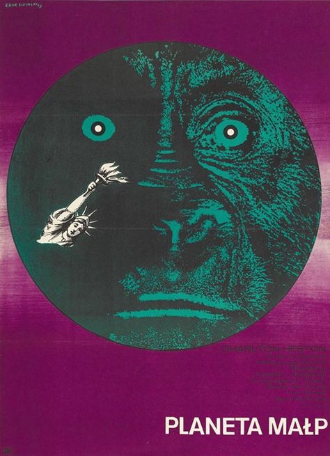 Eryk Lipinski  Planet of the Apes (20th Century Fox 1968) April 16 2019 at 01:03AM #raypunk Don Murray, Polish Movie Posters, Illustration Design Graphique, Old Movie Poster, Polish Films, Polish Posters, Polish Poster, Movie Artwork, Old Movie