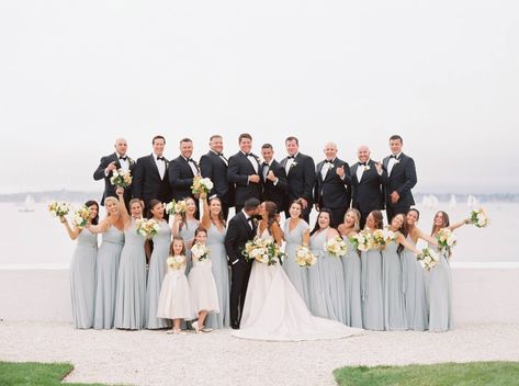 Groomsmen Wedding Photos, Newport Ri Wedding, Late Summer Wedding, Jenny Yoo Bridesmaid, Late Summer Weddings, Newport Wedding, Morning Mist, Boston Wedding Photographer, Black Tux