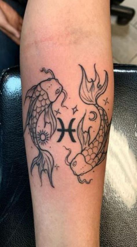 Hand Tattoos For Women Unique, Tattoos For Women Unique, Pisces Tattoo Designs, Pisces Tattoo, Inner Forearm Tattoo, Pisces Tattoos, Inner Forearm, Hand Tattoos For Women, Tattoo Designs And Meanings