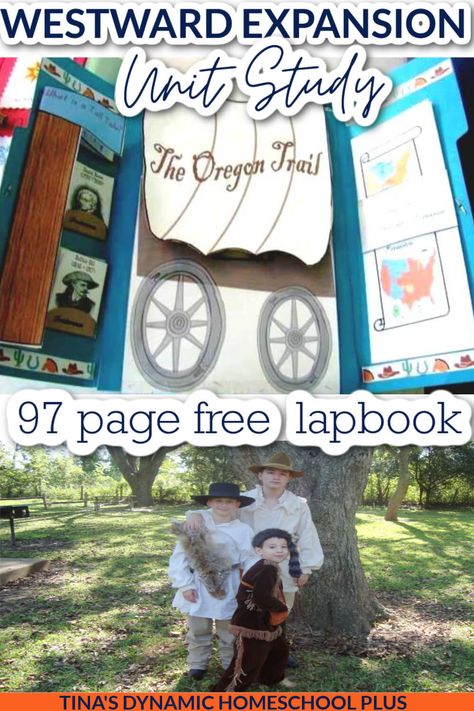 Fun Homeschool US Westward Expansion Lapbook and Hands-on Unit Study Ideas Westward Expansion Activities, Lapbooks Free, Unit Study Ideas, Online Music Lessons, Westward Expansion, The Oregon Trail, Homeschool Crafts, Homeschool Elementary, Homeschool Encouragement