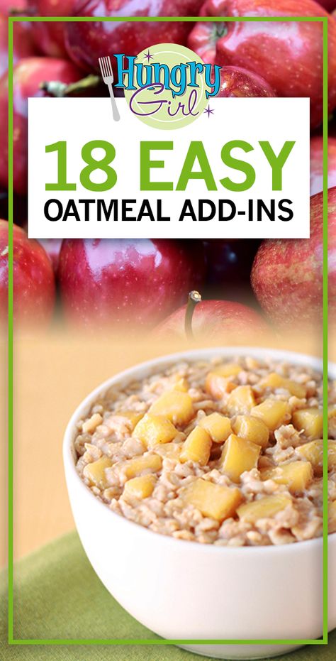 Easy Healthy Oatmeal, Hungry Girl Diet, What Is Healthy Food, Hungry Girl Recipes, Low Calorie Breakfast, Vegan Meat, Healthy Food Guide, Easy Oatmeal, Lost 100 Pounds