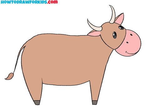 how to draw a cattle and color Cattle Drawing, Sketching Tips, Draw Animals, Pet Steps, Coloring Supplies, Drawing Simple, Pencil And Paper, Learn How To Draw, Learn To Draw