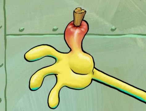 We're then given a nice close-up shot of Spongebob's freshly punctured thumb. Spongebob Shows, Spongebob Pics, Spongebob Drawings, Spongebob Painting, Spongebob Square, Nickelodeon Spongebob, Still Frame, Nickelodeon Cartoons, Art Inspiration Painting