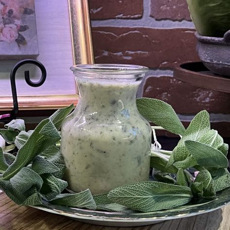 Lemon Sage Dressing Sage Dressing, Red Leaf Lettuce, Cilantro Dressing, Salad Dressing Recipe, Roasted Pumpkin Seeds, Lemon Basil, Summer Cooking, Honey Lime, Roast Pumpkin