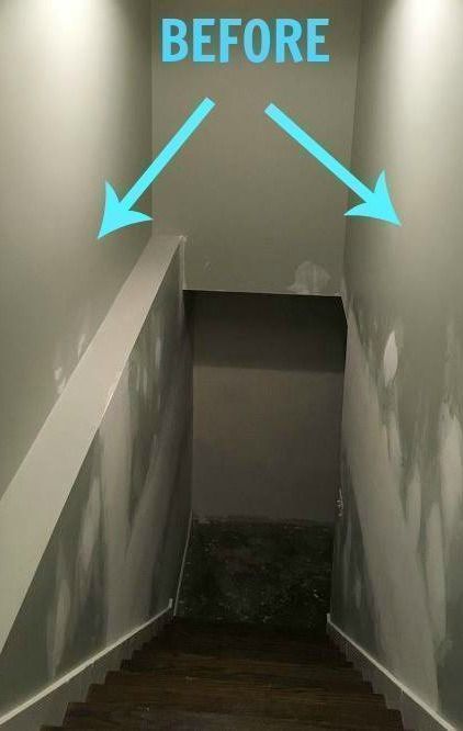 According to this homeowner this is the best way to fill up some blank space Diy Gallery Wall, Diy Staircase, Diy Blanket Ladder, Diy Wall Shelves, Blank Space, Blank Walls, Diy Home Decor Projects, Home Improvement Projects, Furniture For Small Spaces