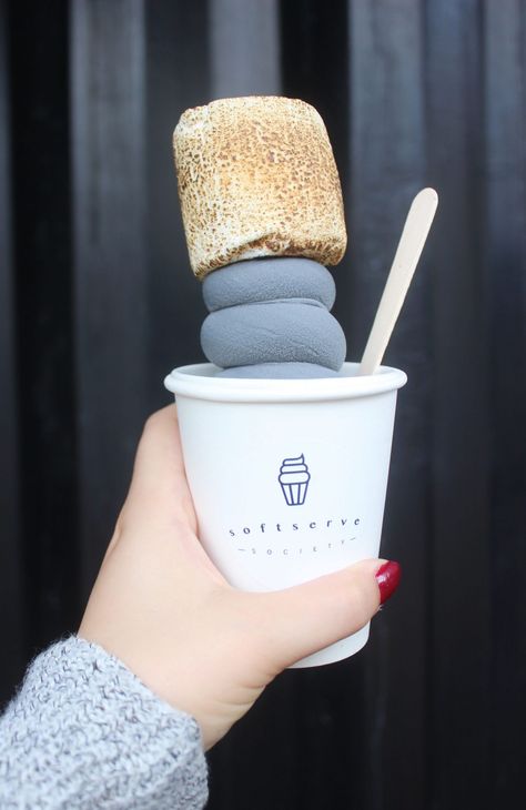 Japanese Soft Serve Ice Cream, Soft Serve Society, Online Store Aesthetic, Coffee Doughnut, Soft Serve Ice Cream Recipes, Ice Cream Soft Serve, Soft Ice Cream, Ice Cream Business, Ice Cream Packaging