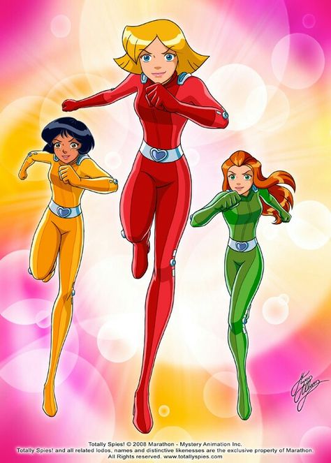 Totally Spies Phone, Female Spy, Spy Shows, Spy Girl, Totally Spies, Cartoon World, Cartoon Sketches, Cartoon Girl Drawing, Archie Comics