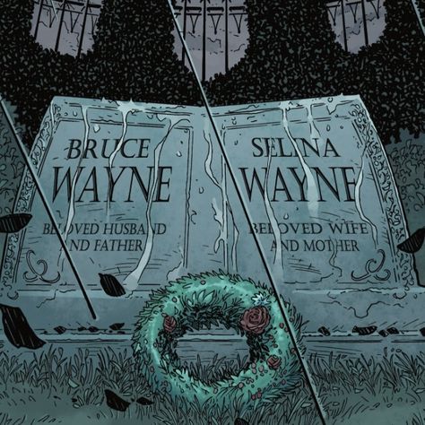 bruce wayne and selina wayne (kyle) grave. batman and catwoman. Bruce And Selina Comics, Selina Kyle And Damian Wayne, Selina Kyle X Bruce Wayne, Selina X Bruce, Selena And Bruce, Female Bruce Wayne, Selina Kyle Pregnant, Bruce Wayne X Selina Kyle, Catwoman X Batman