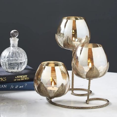 Arch Candle, Fire Candle, Glass Tealight Candle Holders, Candle Table Decorations, Arch Shape, Candle Wedding, Gold Candle Holders, Candle Safety, Crystal Candle Holder