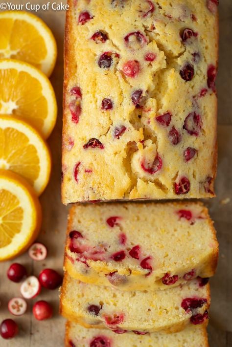 Orange Cranberry Loaf Cake, Cranberry Loaf Bread, Bread Christmas, Cranberry Bread Recipes, Orange Bread, Cranberry Orange Bread, Christmas Orange, Christmas Bread, Christmas Easy