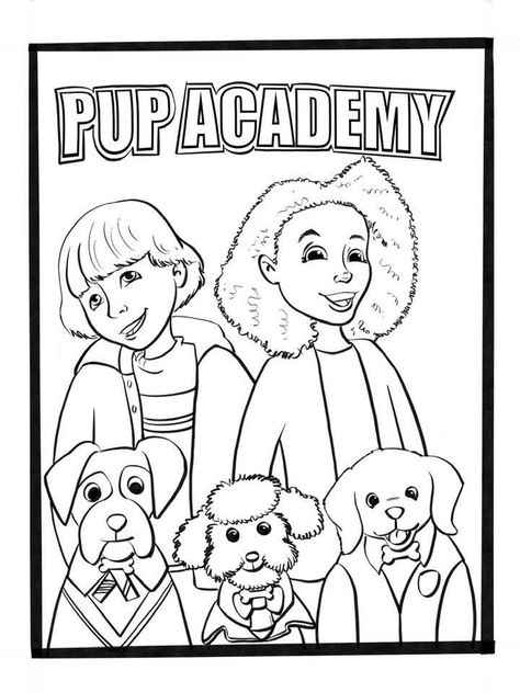 Pup Academy kids show netflix coloring sheet Pup Academy, White 2115, Disney Printables, The Dentist, Tv Characters, Santa And Reindeer, Free Printable Coloring, Cartoon Tv, Free Printable Coloring Pages