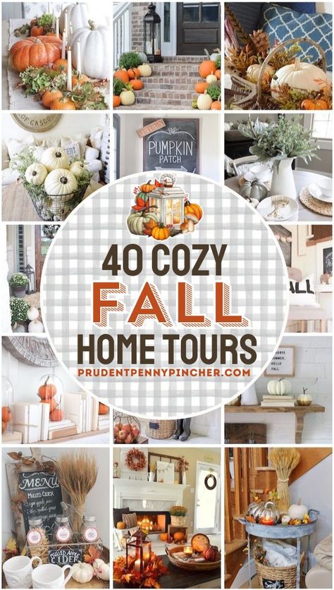 Fall Home Decor Tours: Cozy Fall Decorating Ideas Autumn Aura, Cozy Fall Home, Fall Decor Home, Outdoor Fall Decor Ideas, Fall Crafting, Halloween Living Room, Cozy Bedrooms, Autumn Dining, Weekend Crafts