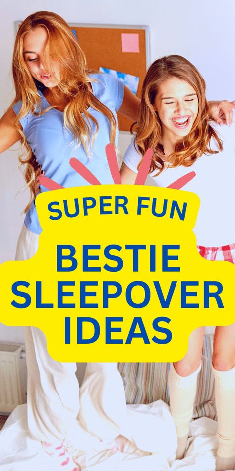 Things to do on sleepovers with best friends Activities For A Sleepover, Sleepovers With Best Friends, Sleepover Ideas For 2 People All Nighter, Sleep Over Ideas For 2 People, Things To Do On Sleepovers, Things To Do With Your Sister, Fun Sleepover Ideas For 2 People, Sleepover With Your Bestie, Teenage Sleepover