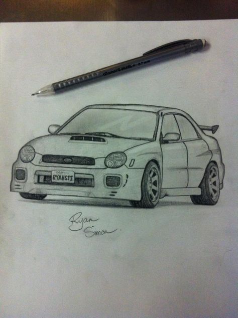 #subaru #wrx #bugeye Subaru Wrx Tattoo, Subaru Wrx Drawing, Subaru Drawing, Subaru Tattoo, Subaru Wrx Bugeye, Subaru Art, Subaru Bugeye, Wrx Bugeye, Subaru Wrx Wagon