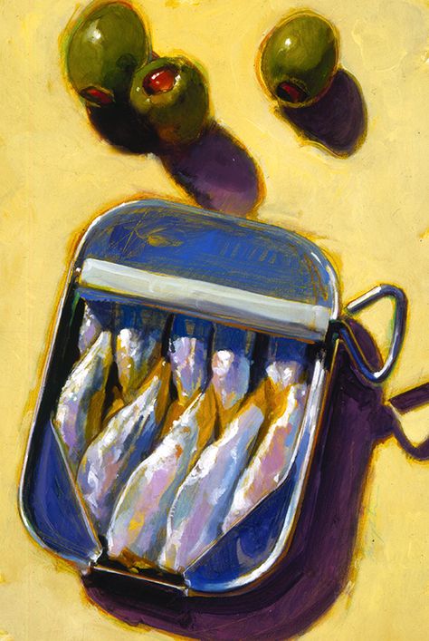 Francis Livingston food painting Fish Artwork, Mermaid Painting, Food Painting, Still Life Drawing, T Art, Fish Painting, Contemporary Modern Art, Fish Art, Livingston