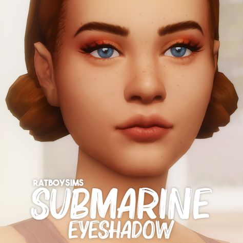 SUBMARINE EYESHADOW - RATBOYSIMS Sims 4 Nails, Sims 4 Tattoos, Makeup Cc, Sims 4 Cc Makeup, Sims 4 Mm Cc, Sims 4 Cc Skin, Tumblr Sims 4, Sims Building, Sims 4 Mm