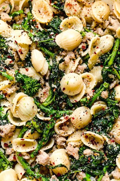 Orecchiette With Sausage And Broccoli, Orecchiette With Sausage, Sausage And Broccoli Rabe, Broccoli Rabe And Sausage, Broccoli Rabe Recipe, Sausage And Broccoli, Pasta With Sausage, Orecchiette Pasta, Italian Pasta Dishes