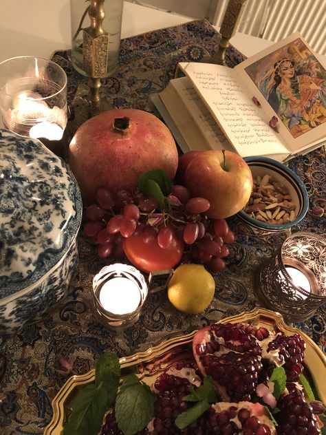 Surrealist Party, Shabe Yalda, Persian Empire, Iran, Table Decorations, Pins, Home Decor, Home Décor