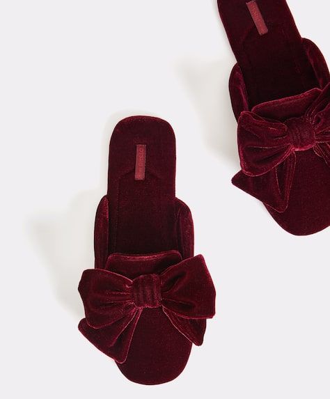 Velvet slippers with bow - 2 Luxury Elegant Brown Slippers, Velvet Slippers Women, Luxury Flat Slip-on Slippers, Luxury Slip-on Suede Slippers, Princess Slippers, Bow Slippers, Satin Slippers, Elegant Slippers, Linen Slippers