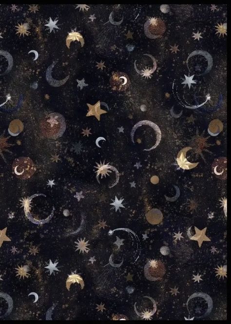 Ios 16 Wallpaper Whimsigoth, Starry Phone Wallpaper, Starry Wallpaper Aesthetic, Celestial Art Wallpaper, Celestial Aesthetic Wallpaper, Prints For Fabrics, Starry Aesthetic, Starry Night Aesthetic, Starry Wallpaper